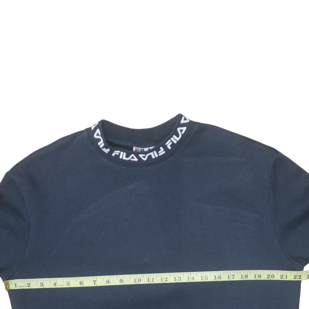 Fila Men's Blue Crew Neck Logo Sweatshirt Medium Regular Fit