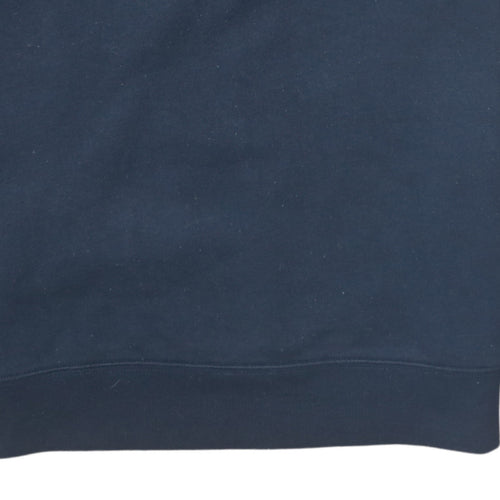 Fila Men's Blue Crew Neck Logo Sweatshirt Medium Regular Fit