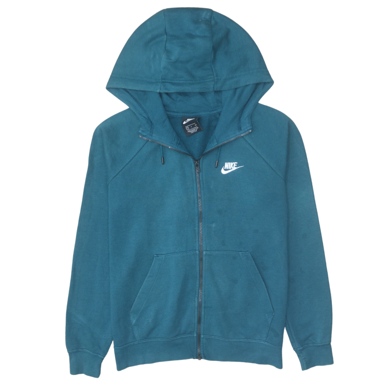 Nike Men Blue Full Zip Hoodie Size S Fleece Sweatshirt
