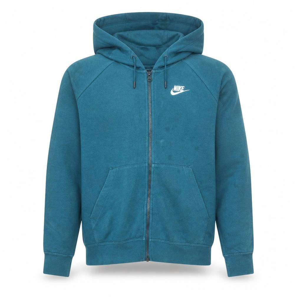 Nike Men Blue Full Zip Hoodie Size S Fleece Sweatshirt