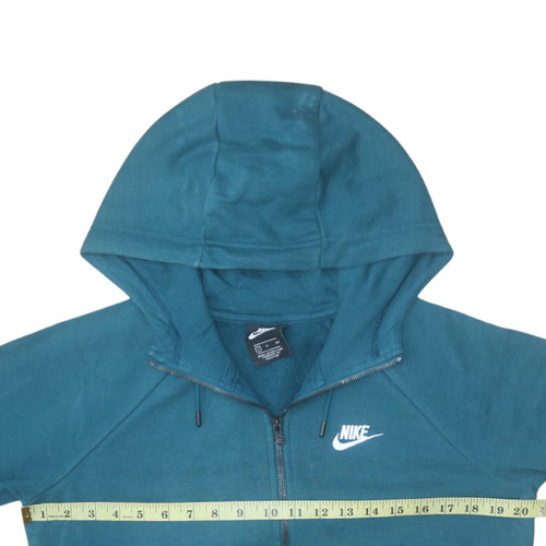 Nike Men Blue Full Zip Hoodie Size S Fleece Sweatshirt
