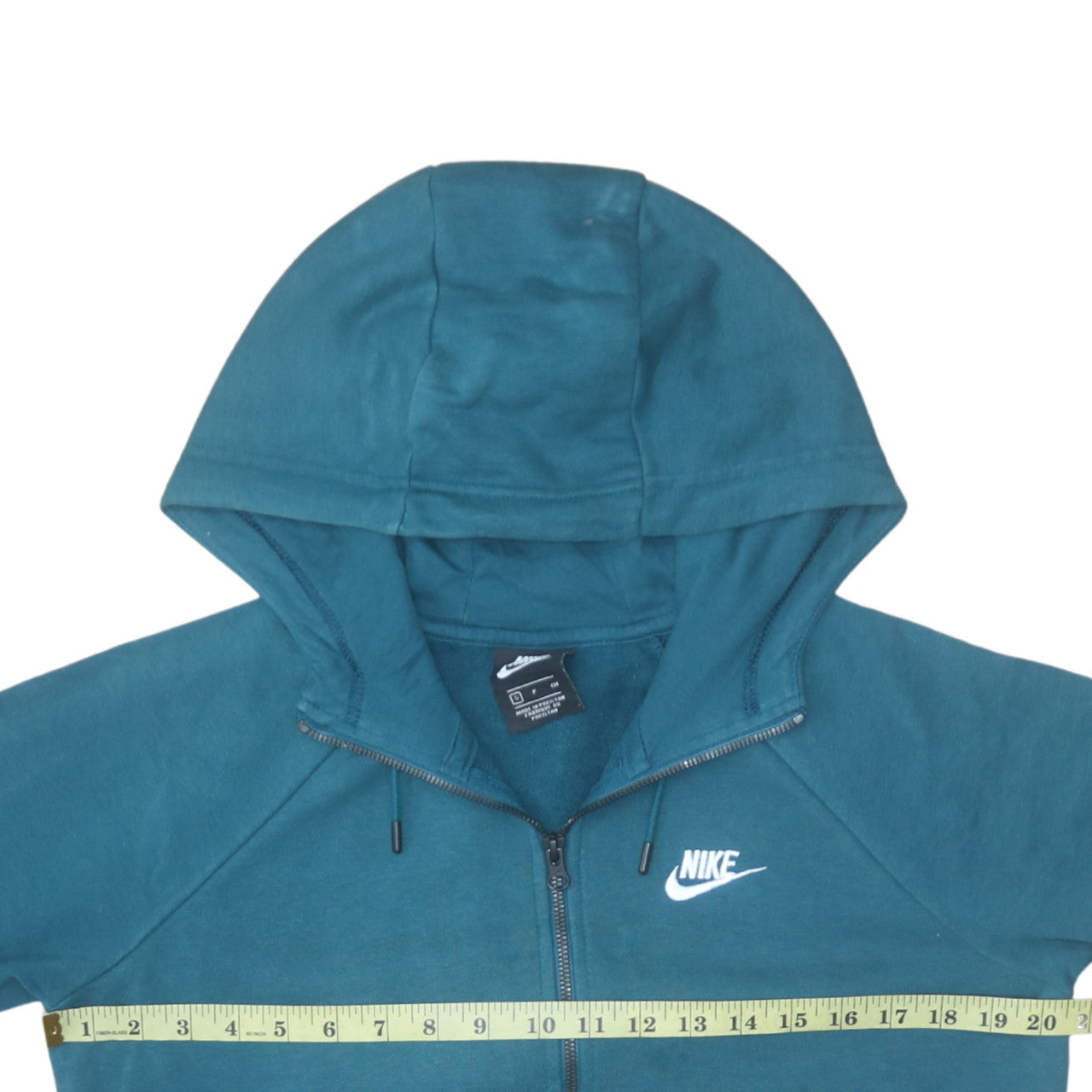 Nike Men Blue Full Zip Hoodie Size S Fleece Sweatshirt