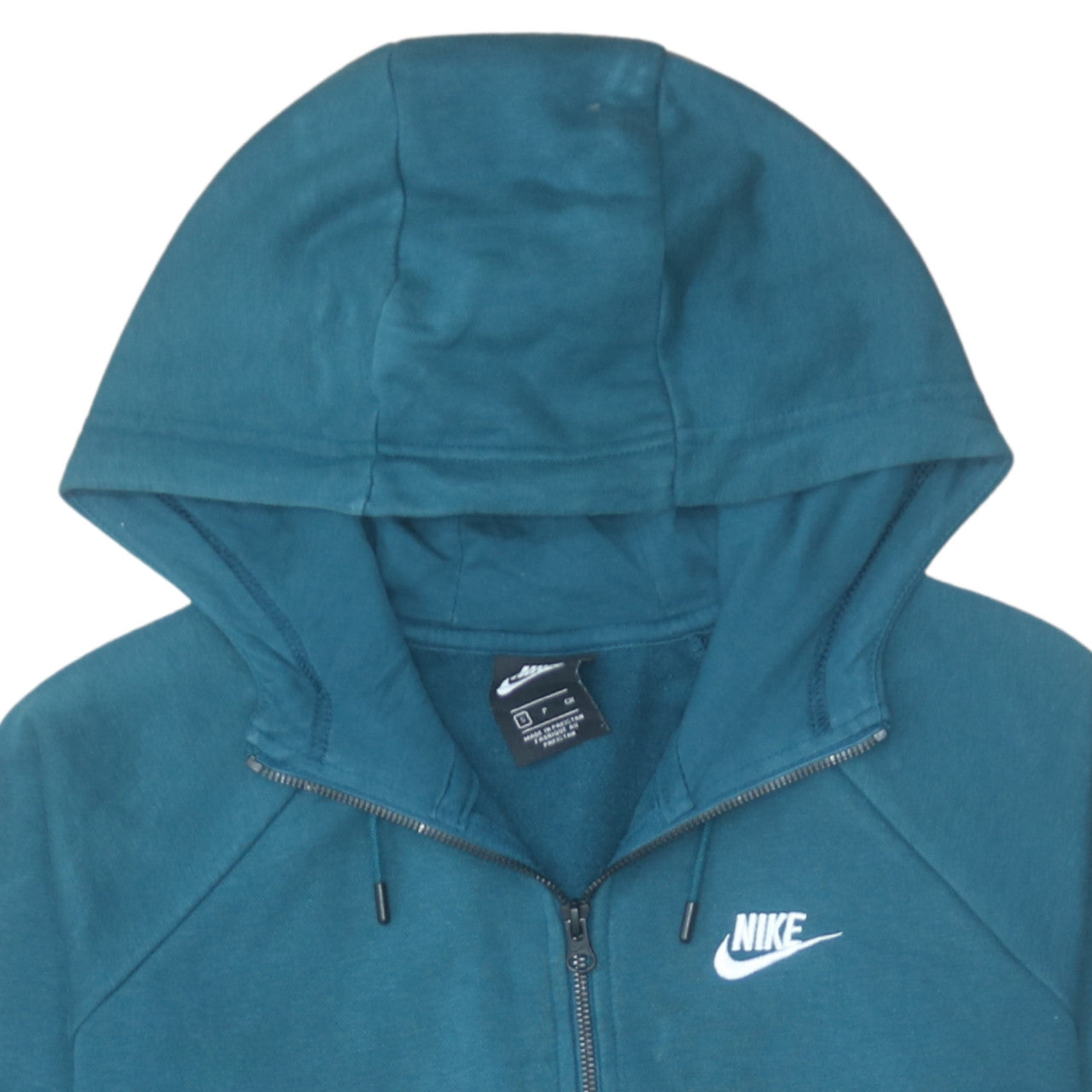 Nike Men Blue Full Zip Hoodie Size S Fleece Sweatshirt