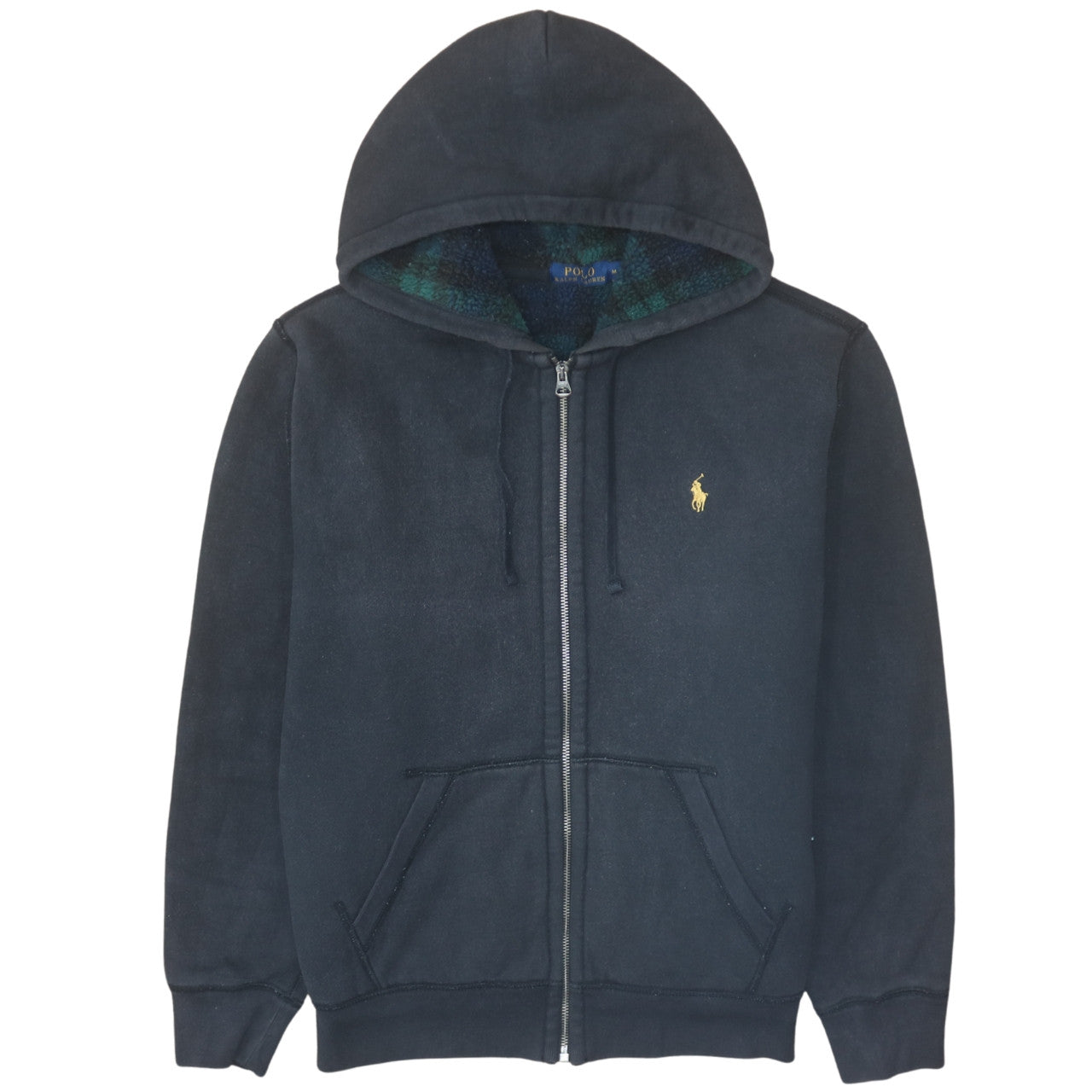 Polo Ralph Lauren Men's Black Full Zip Hoodie M Regular Fit