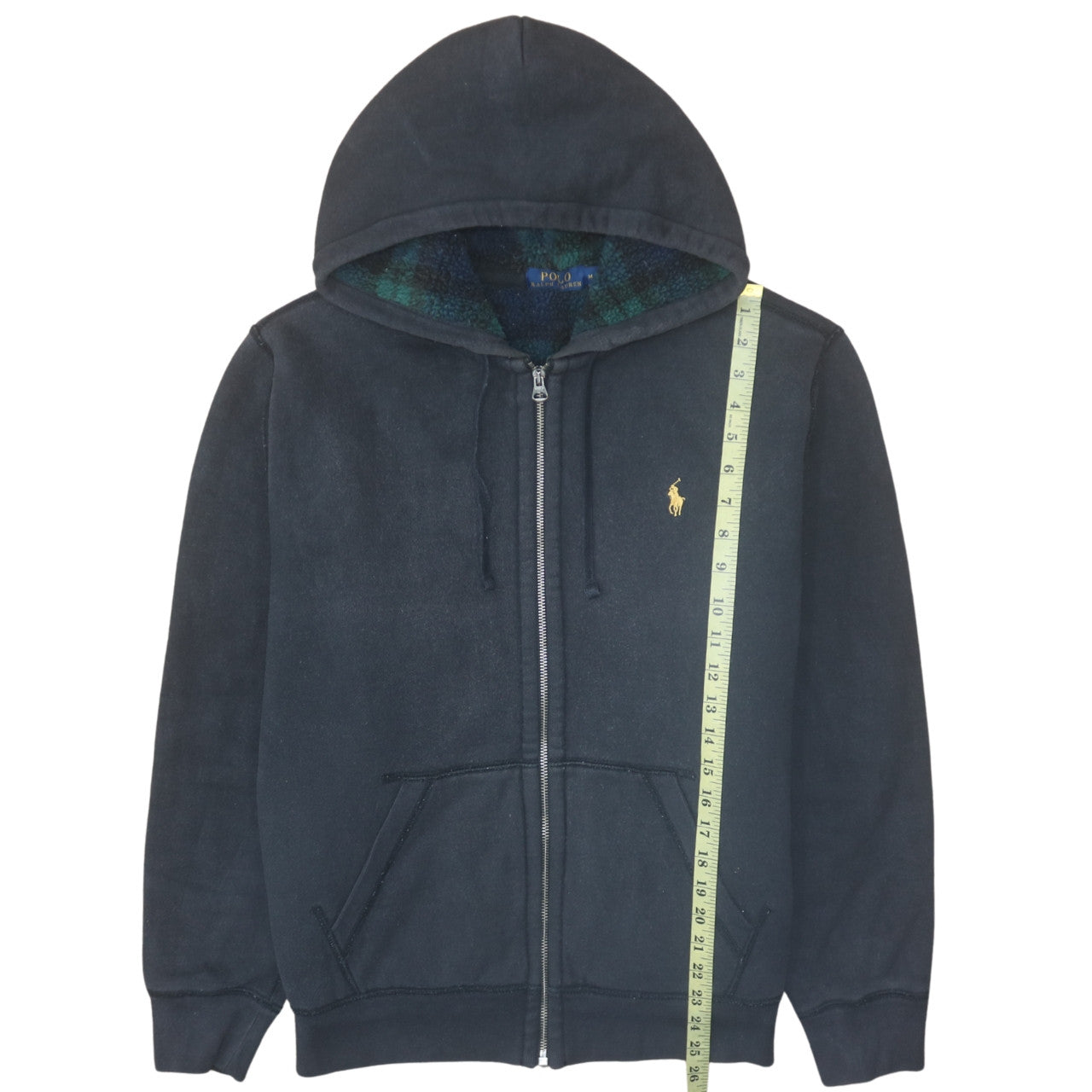 Polo Ralph Lauren Men's Black Full Zip Hoodie M Regular Fit