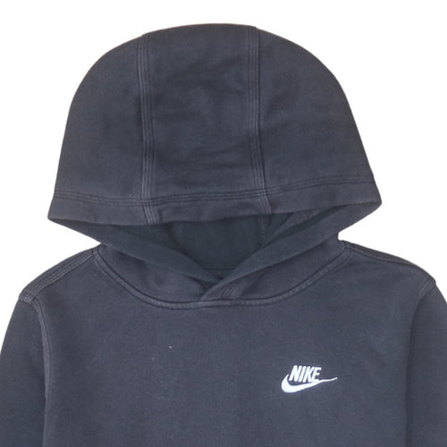 Nike Boys Black XL Pullover Fleece Hoodie Sweatshirt with Logo