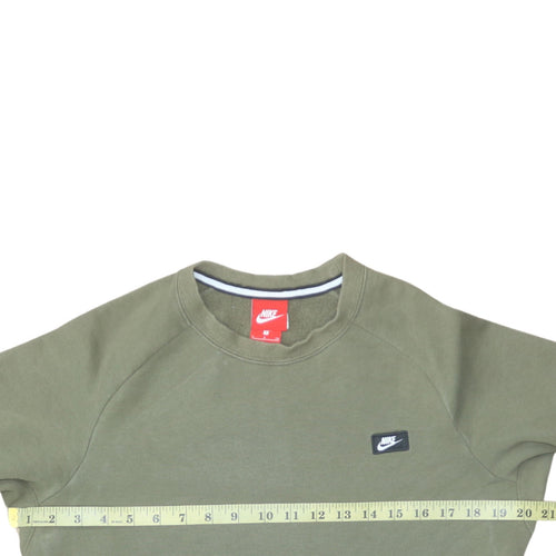 Nike Men’s Green Crew Neck Pullover Sweatshirt Size S Regular Fit