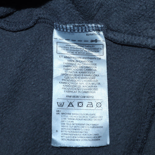 Adidas Men’s Black Full Zip Hoodie M Sports Fleece Sweatshirt
