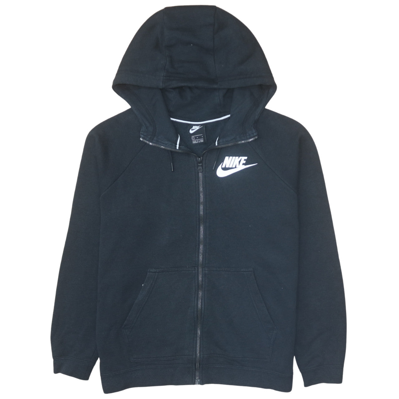Nike Men's Black Full Zip Hoodie L Regular Fit Sportswear