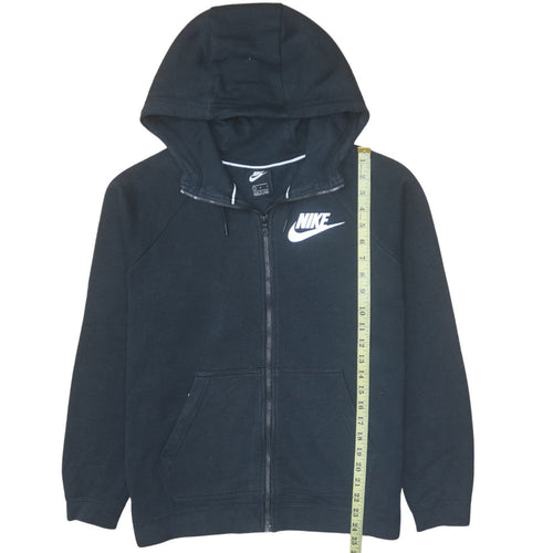 Nike Men's Black Full Zip Hoodie L Regular Fit Sportswear