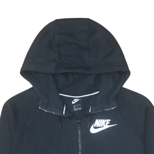 Nike Men's Black Full Zip Hoodie L Regular Fit Sportswear