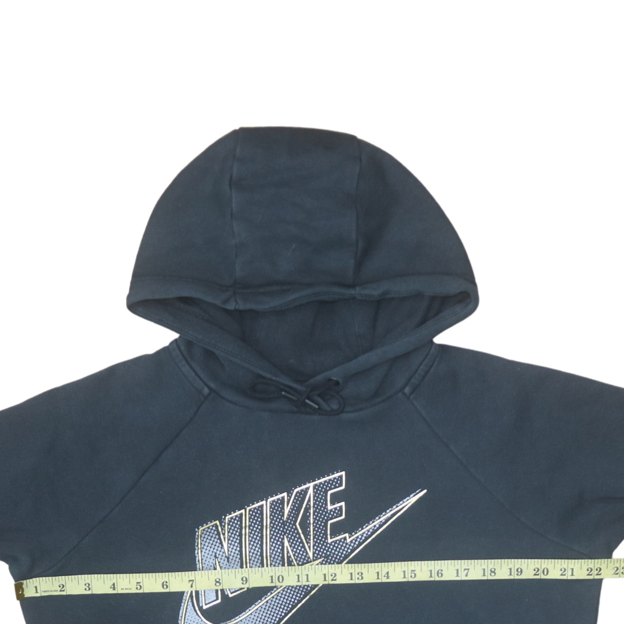 Nike Men's Blue Pullover Hoodie M Fleece Logo Sportswear