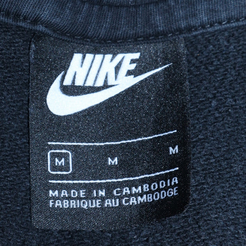 Nike Men's Blue Pullover Hoodie M Fleece Logo Sportswear