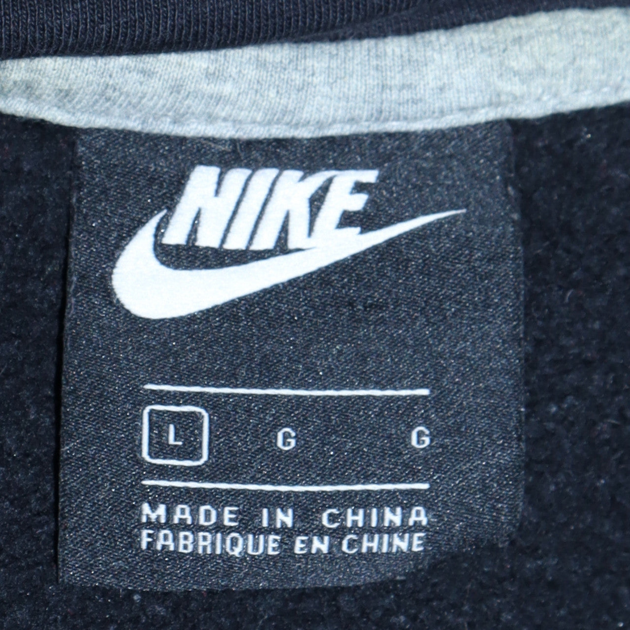 Nike Men's Black Pullover Hoodie Large Sports Graphic Fleece