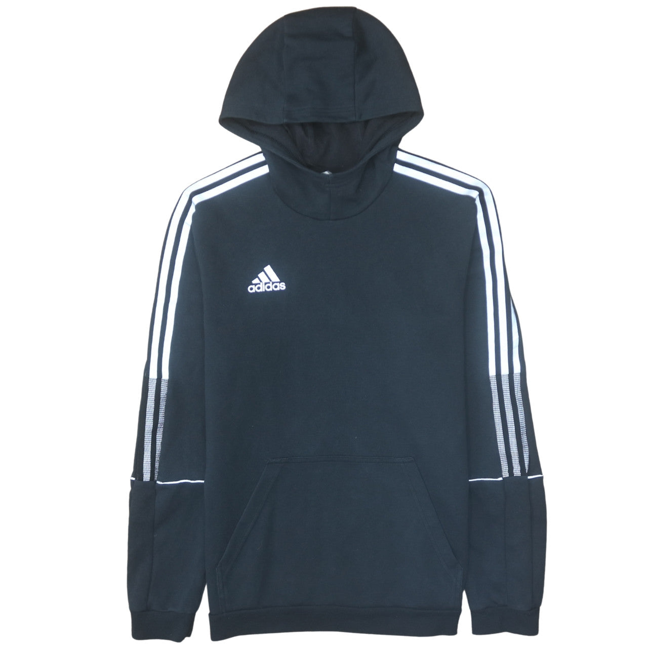 Adidas Men's Black Pullover Hoodie M Regular Fit Sports Fleece