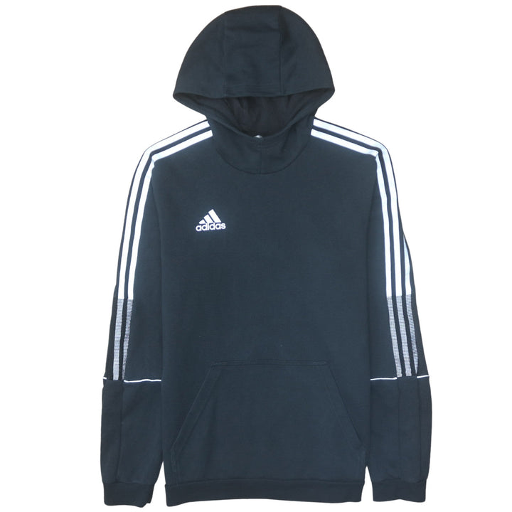 Adidas Men's Black Pullover Hoodie M Regular Fit Sports Fleece