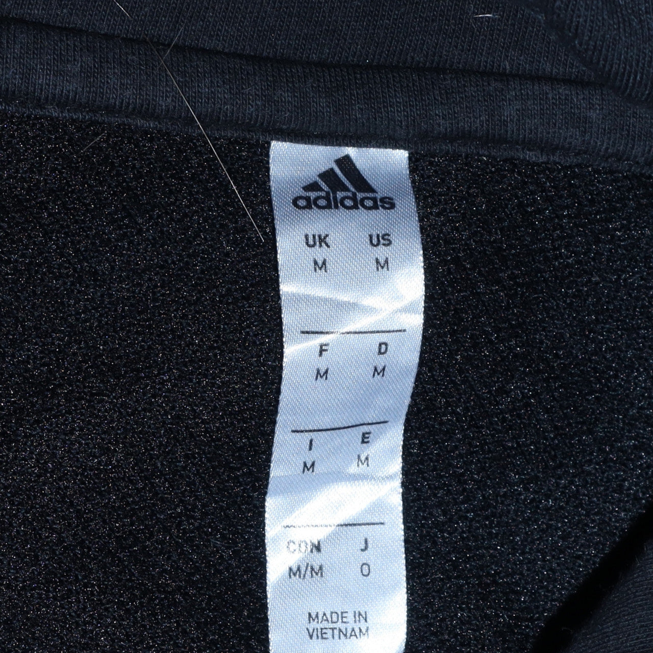 Adidas Men's Black Pullover Hoodie M Regular Fit Sports Fleece