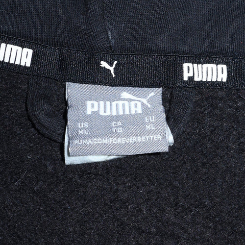 Puma Mens Black XL Full Zip Fleece Hoodie Sweatshirt