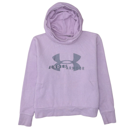 Under Armour Womens Purple XXL 12 Loose Fit Logo Pullover Hoodie