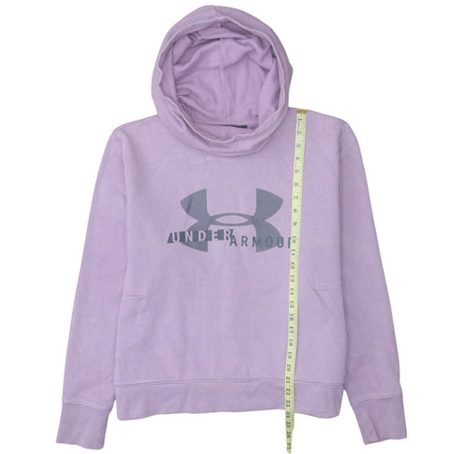 Under Armour Womens Purple XXL 12 Loose Fit Logo Pullover Hoodie
