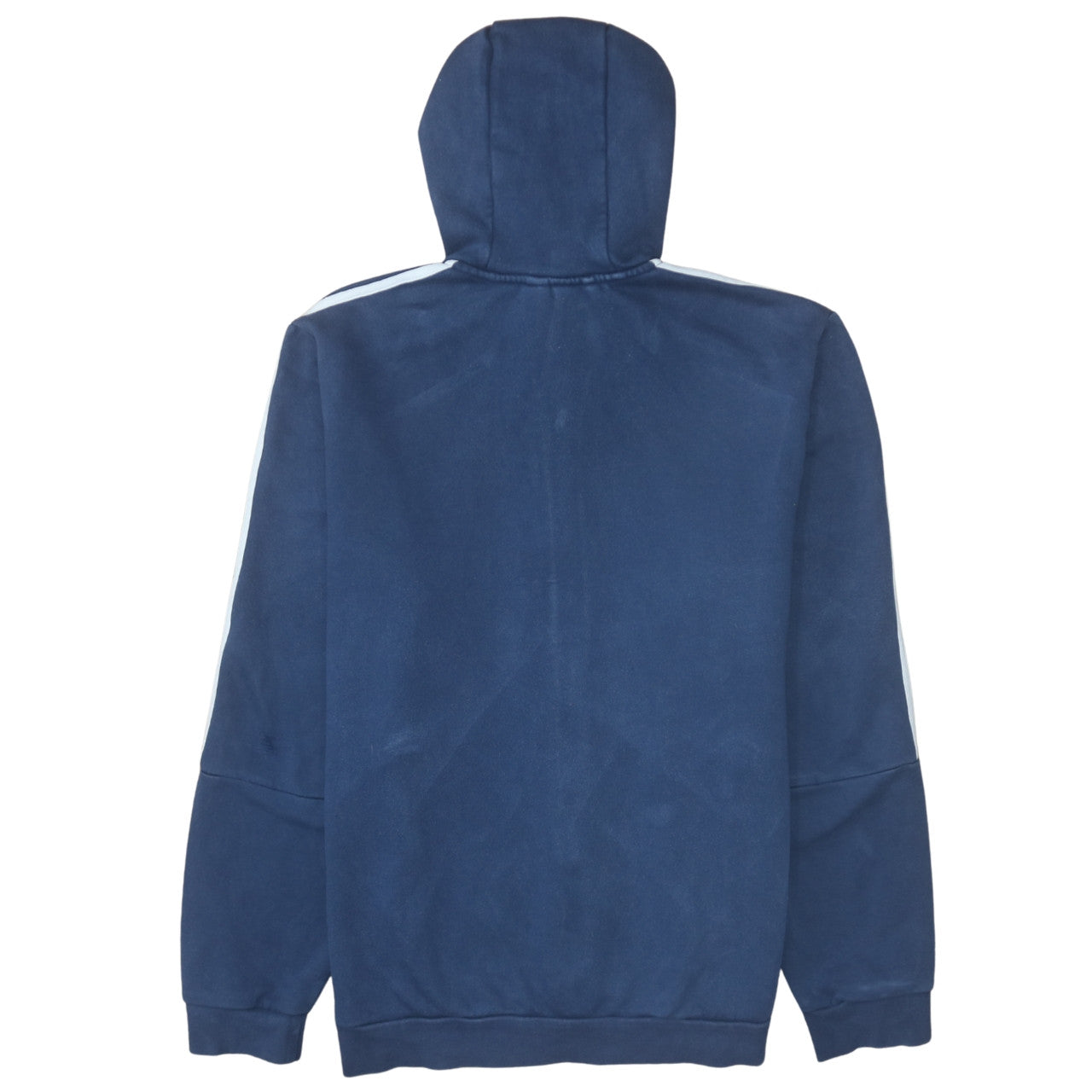 Adidas Men's Blue Full Zip Hoodie Size L Sports Fleece Jacket