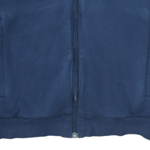 Adidas Men's Blue Full Zip Hoodie Size L Sports Fleece Jacket