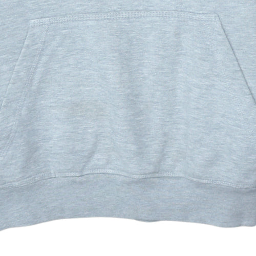 Nike Mens Grey Pullover Hoodie M Long Cotton Blend Classic Fit