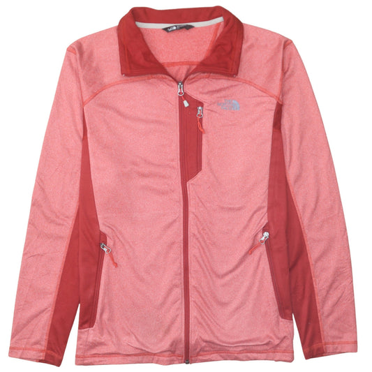The North Face Men's Red Full Zip Fleece Jacket Size L Hiking