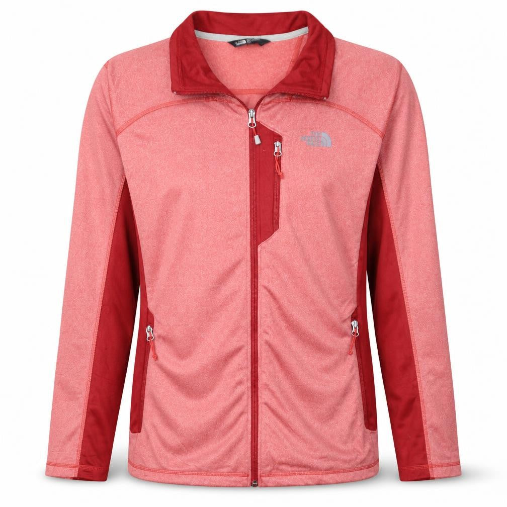 The North Face Men's Red Full Zip Fleece Jacket Size L Hiking
