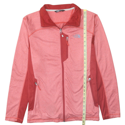 The North Face Men's Red Full Zip Fleece Jacket Size L Hiking