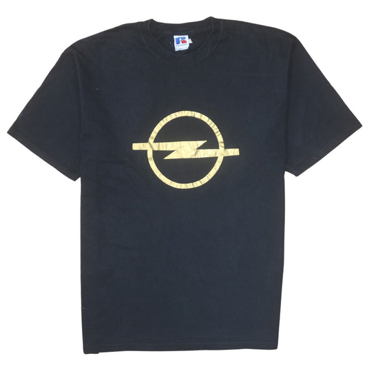 Russell Mens Black Opel Logo Graphic T-Shirt Size L