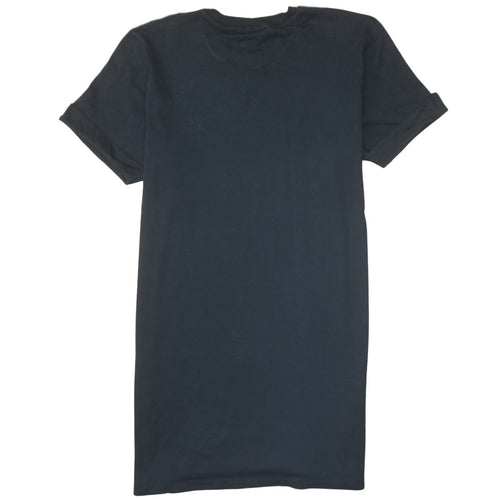 Adidas Women's Black 3-Stripes T-Shirt Dress Size 14 Cotton