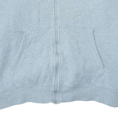 Nike Men's Grey Full Zip Fleece Hoodie XL Sports Style