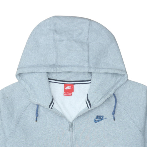 Nike Men's Grey Full Zip Fleece Hoodie XL Sports Style