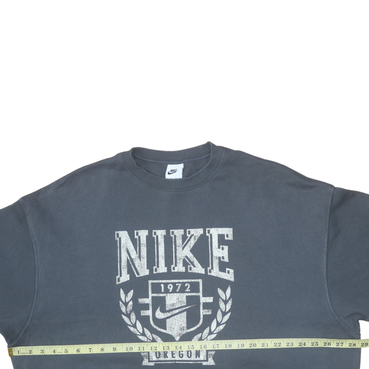 Nike Womens Black XS Pullover Crew Neck Graphic Print Sweatshirt