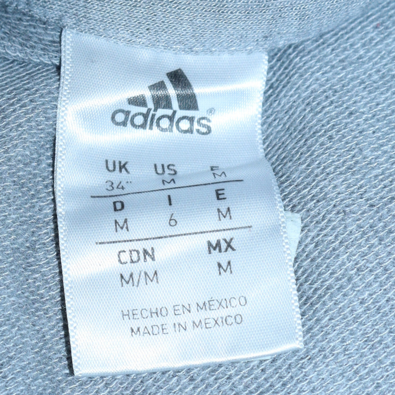 Adidas Men's Grey Medium Pullover Hoodie with Logo