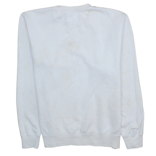 Nike Women White Medium Crew Neck Pullover Sweatshirt