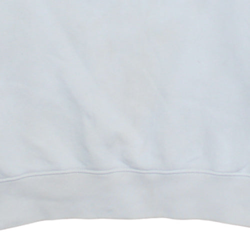 Nike Women White Medium Crew Neck Pullover Sweatshirt