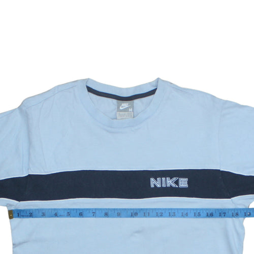 Nike Men's Blue Colourblock Crew Neck Short Sleeve T-Shirt M