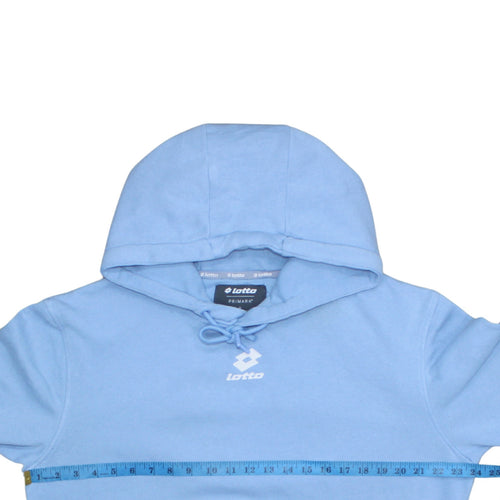 Lotto Men's Blue Pullover Hoodie Medium Sports Graphic Cotton