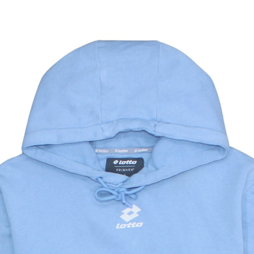 Lotto Men's Blue Pullover Hoodie Medium Sports Graphic Cotton