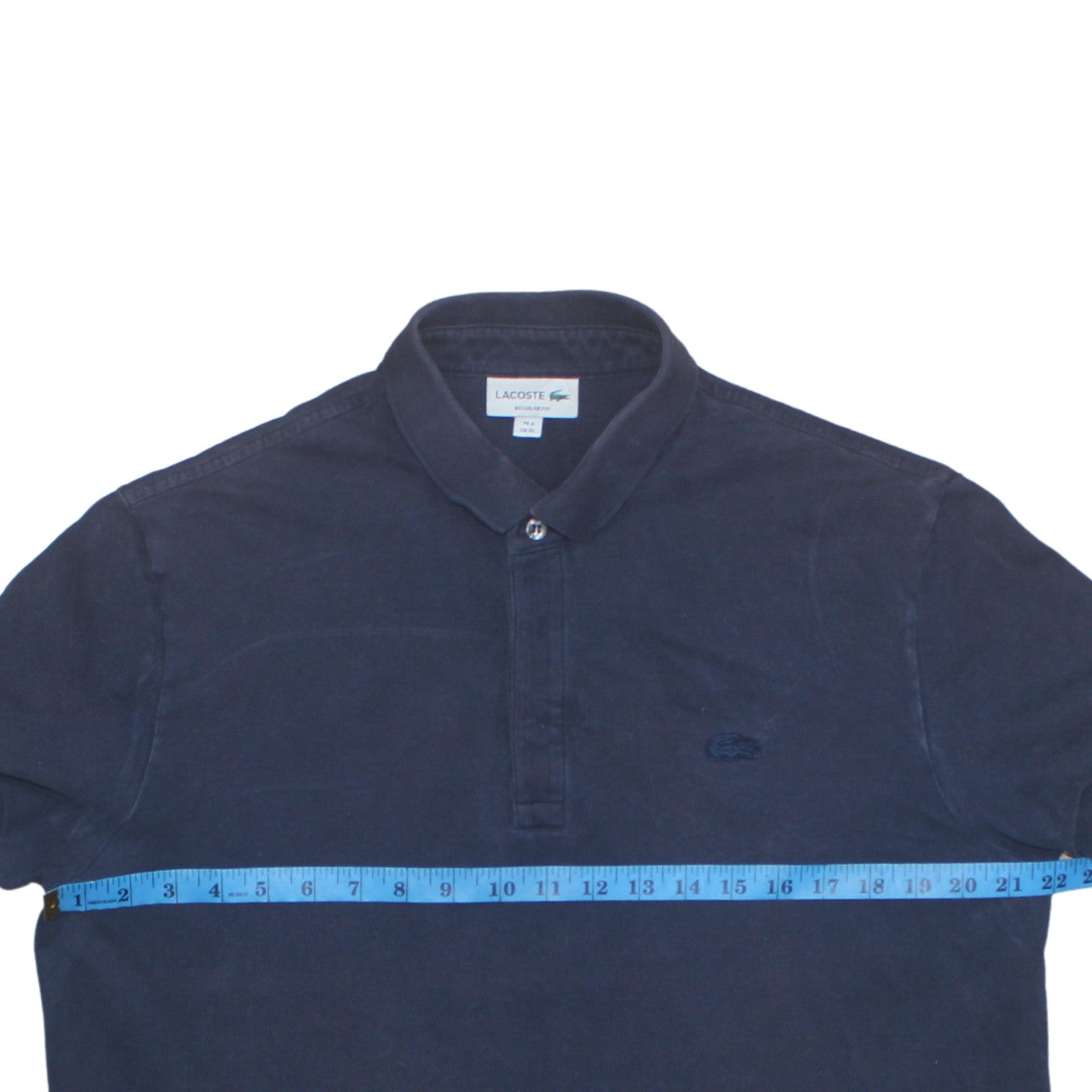 Lacoste Men’s Blue Regular Fit Polo Shirt XL Cotton