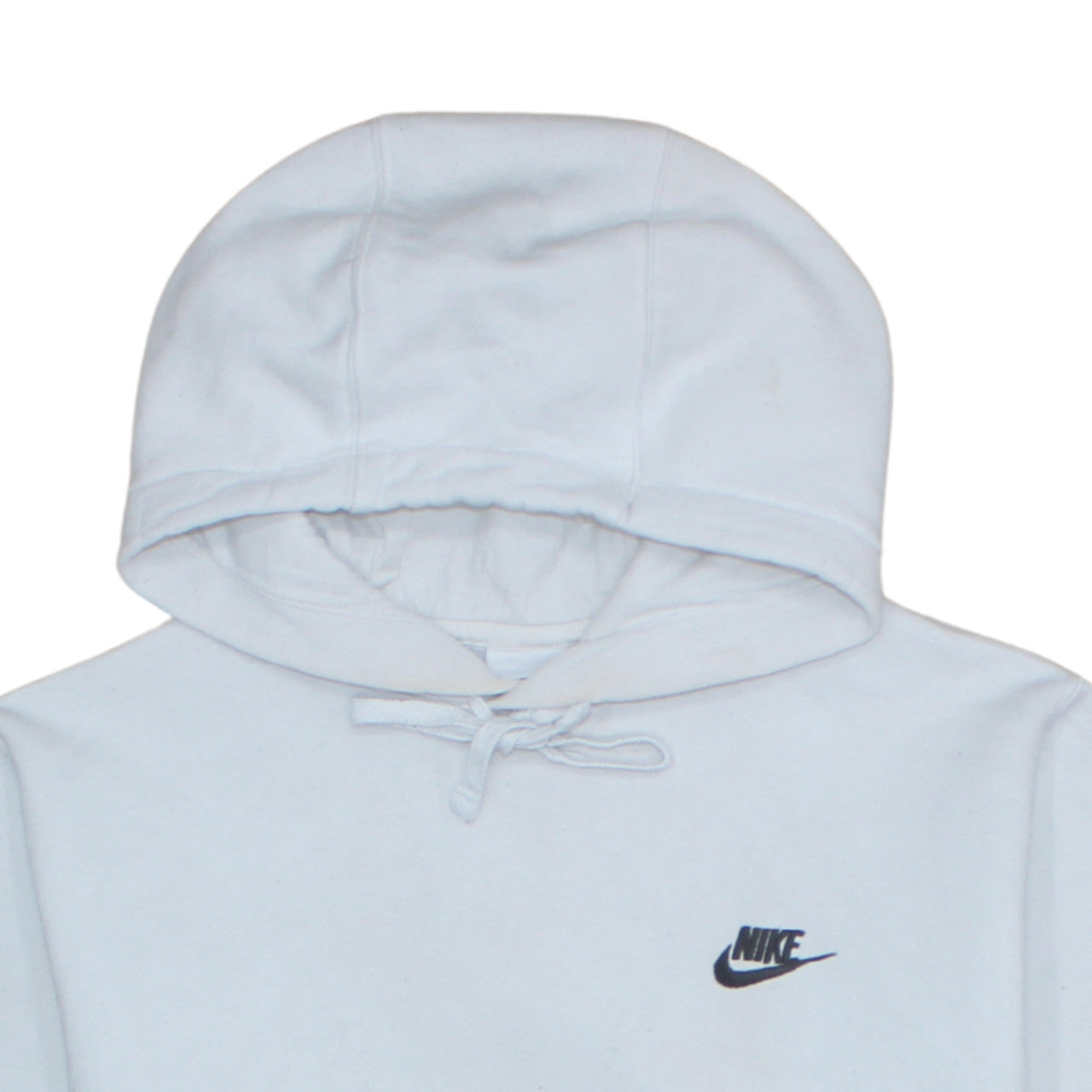 Nike Men's White Pullover Hoodie M Logo Fleece Sweater