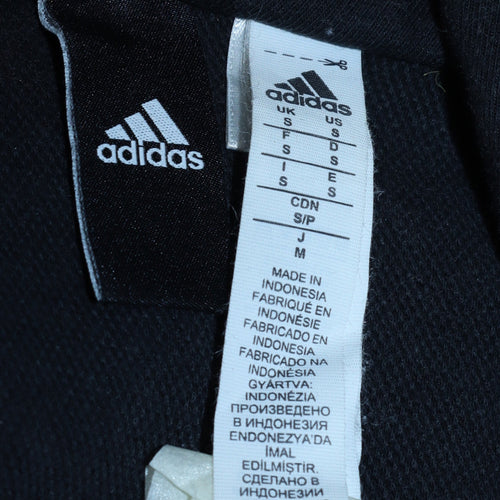 Adidas Men's Black Full Zip Hooded Fleece Hoodie Size S