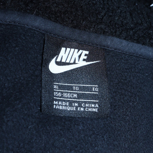 Nike Boys Black Full Zip Fleece Lined Hoodie XL 156-166cm