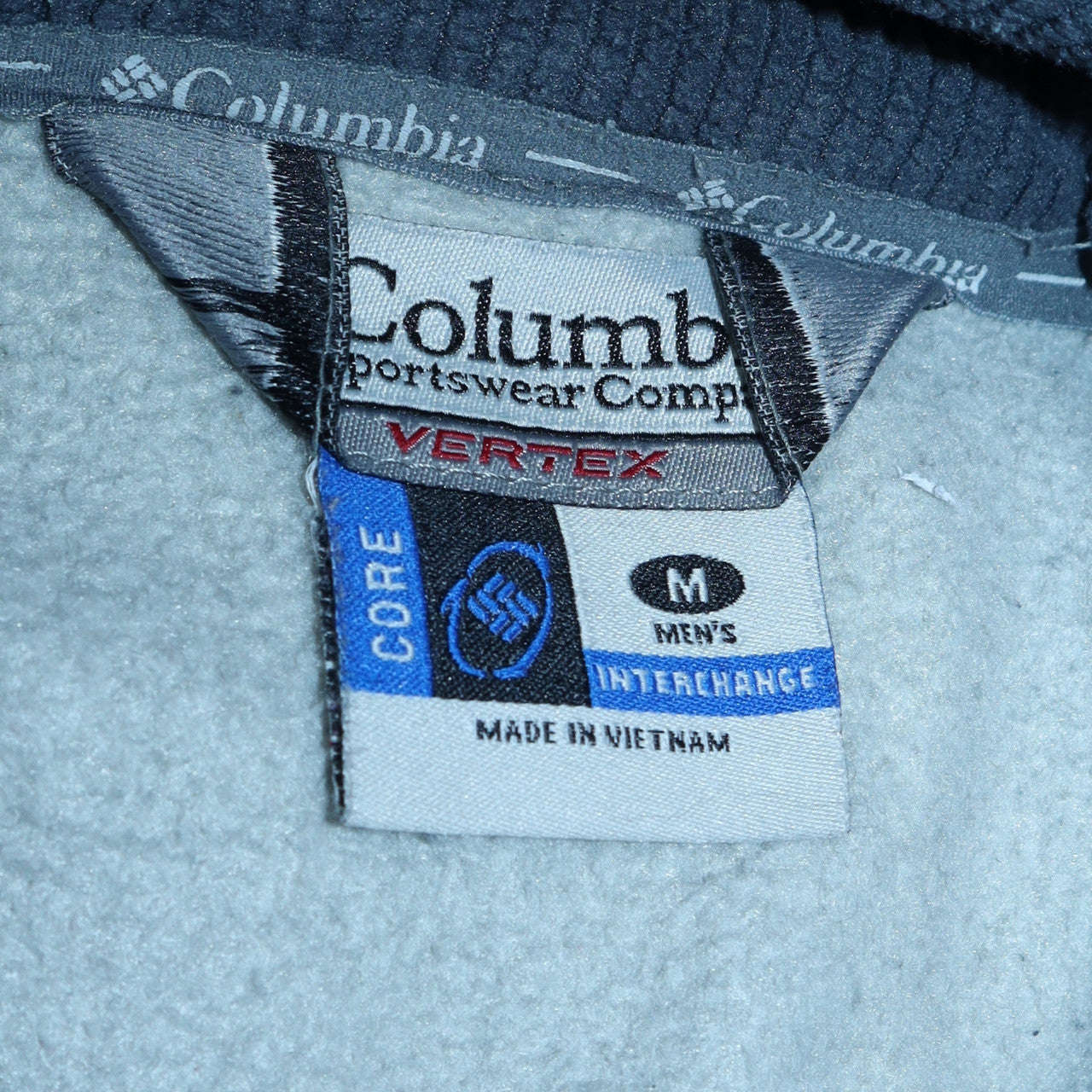 Columbia Men's Grey Fleece Full Zip Interchange Jacket Size M