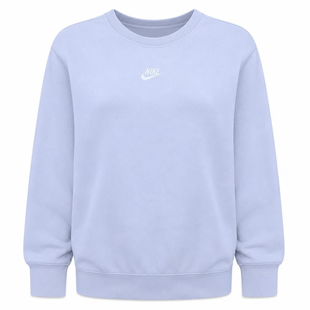 Nike Girls Purple Fleece Pullover Sweatshirt L 146-156cm Crew Neck