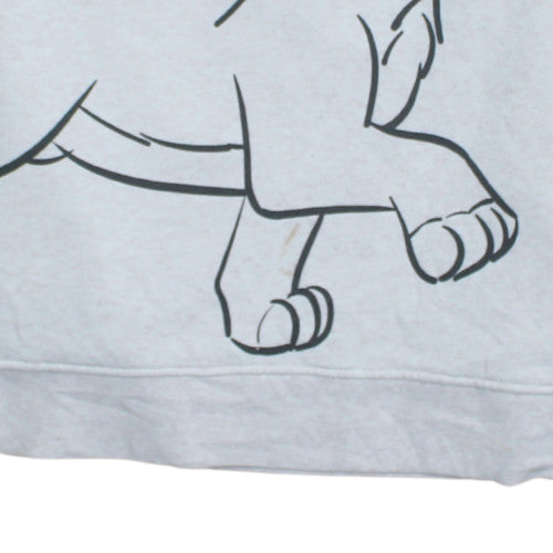 Disney Women’s Grey Simba Sweatshirt Size S 10/12 Crew Neck Pullover