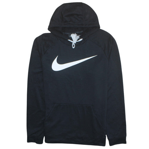 Nike Mens Black Pullover Hoodie L Dri-FIT Sports Hooded Sweatshirt