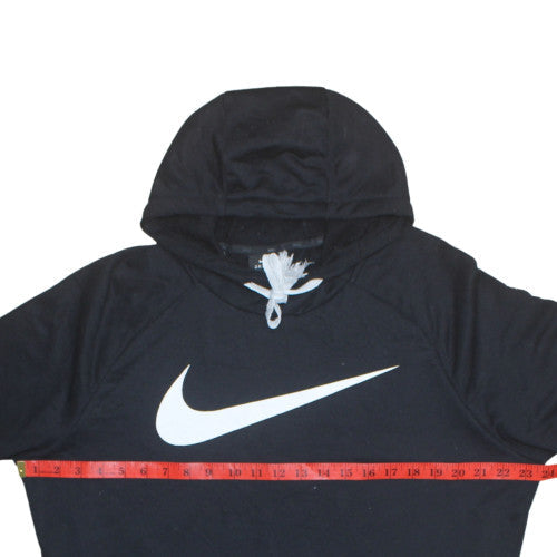 Nike Mens Black Pullover Hoodie L Dri-FIT Sports Hooded Sweatshirt
